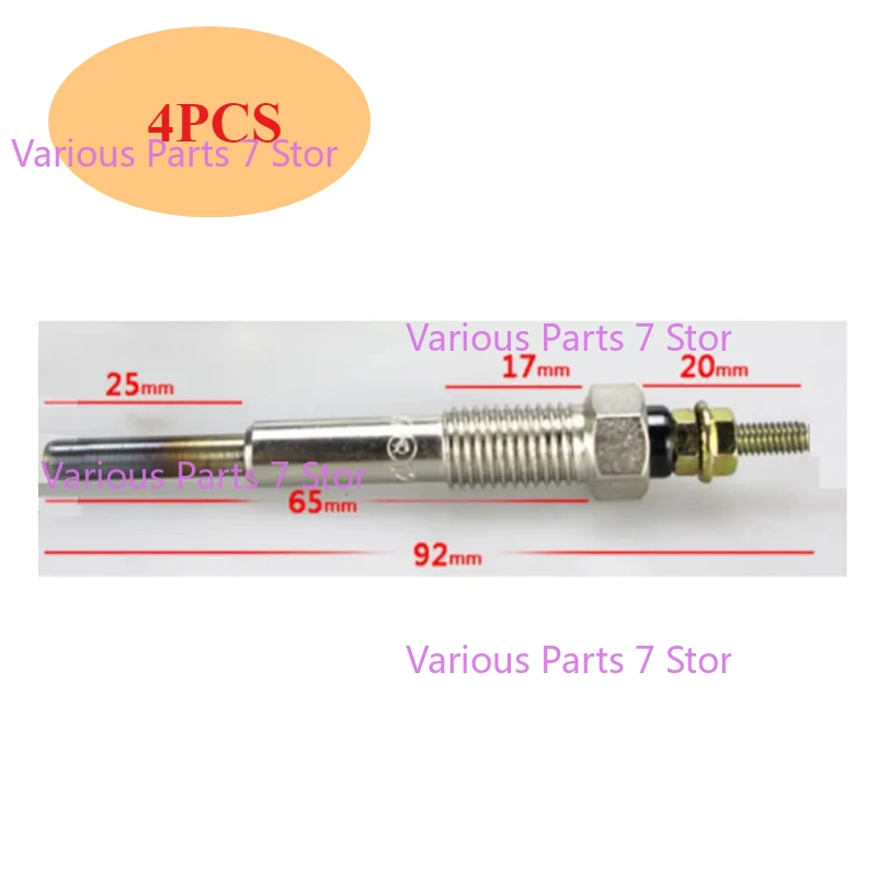

4PCS Brand New Forklift Glow Plug For ISUZU C240 Engine