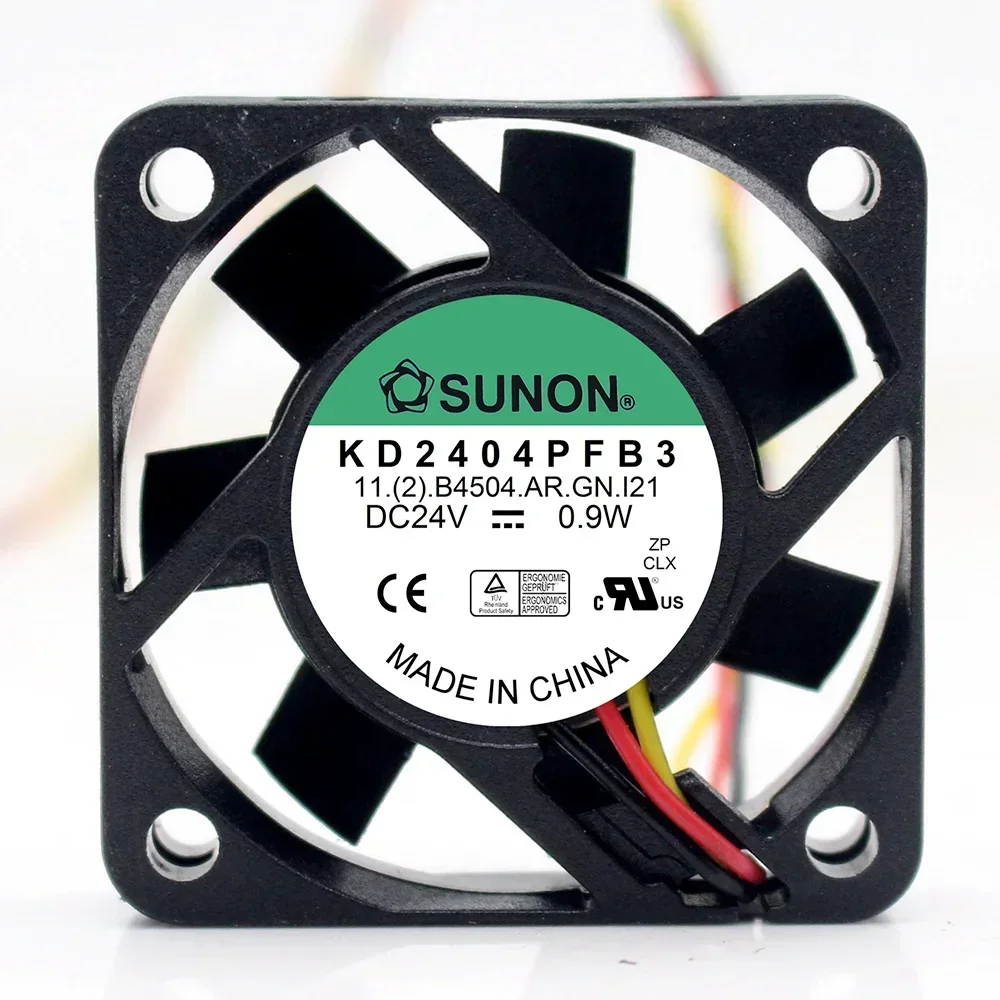 For Sunon KD2404PFB3 DC 24V 0.9W 3-wire 40x40x10mm Server Square fan