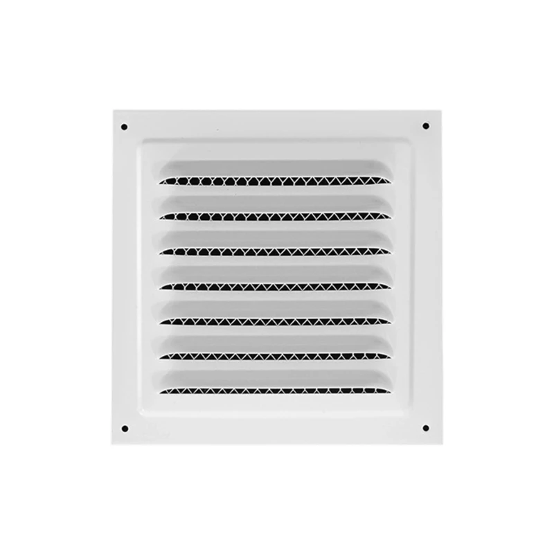 Stainless Steel Air Outlet Vent Square Soffit Vent Dryer Vent Cover Louver Grille Cover Wall Air Ventilation Cover HX6C