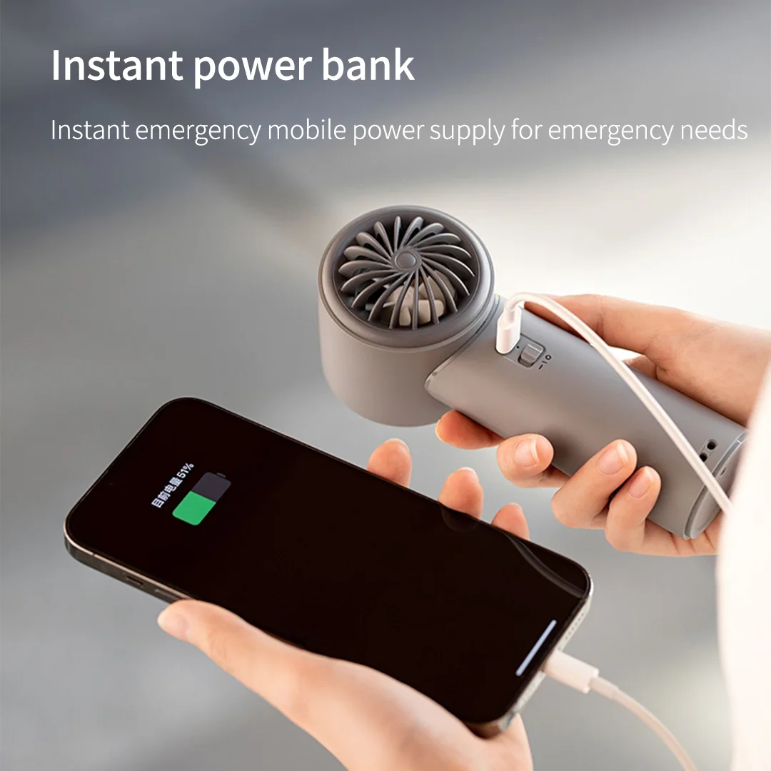 مروحة تبريد هواء محمولة باليد ، شاشة رقمية ، 3 سرعات عالية للحياة ، شغال ، سرعة ، مناسبة للمكتب ، للسفر في الهواء الطلق