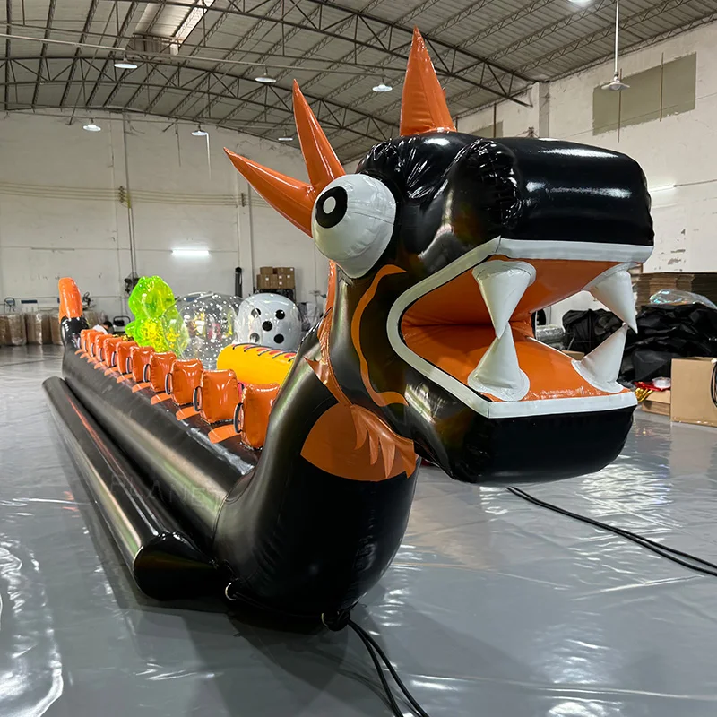 For Commercial Inflatable Flying Water Tubes Dragon Boat Towable Banana Tube Sport Sea Game Toy