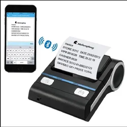 Milestone Bluetoot Thermal Receipt Mini MHT-P26Impressora Protable Hand Nринтер Ticket Receipt Printer maker Sublimation Sticker