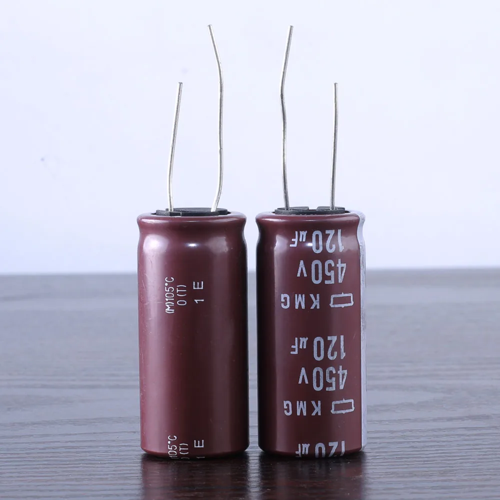 Condensador electrolítico NCC Nippon chemi-con KMG 120mfd 450v 120uf 105C, 2 unidades