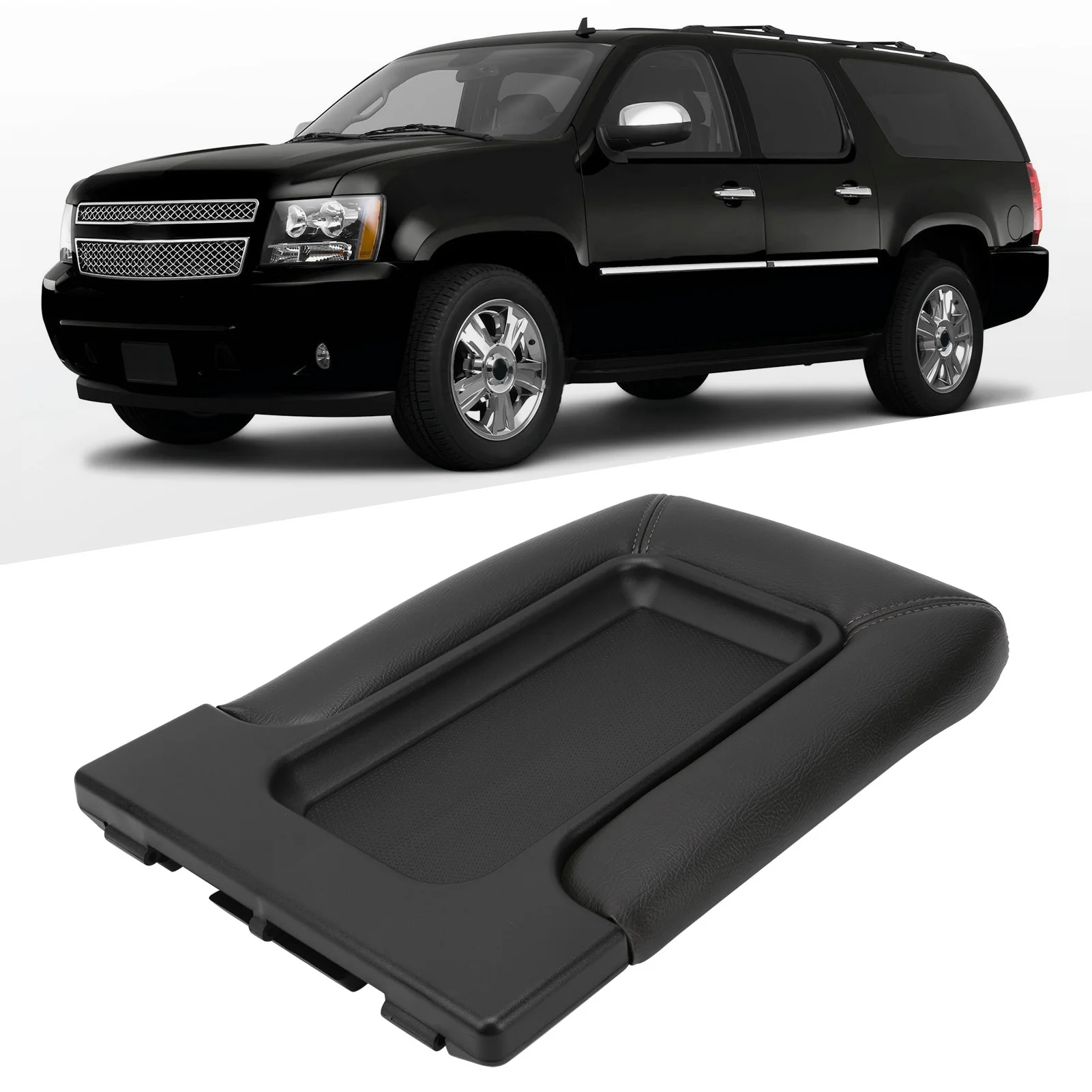 Car Center Console Lid Cover Kit Waterproof Replacement for Avalanche/Silverado/Suburban/Tahoe