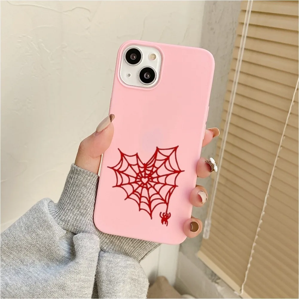 S-spider Phone Case For Iphone 11 13 14 Pro Max X Xr Xs Max Se2020 12mini Pink Cover Case