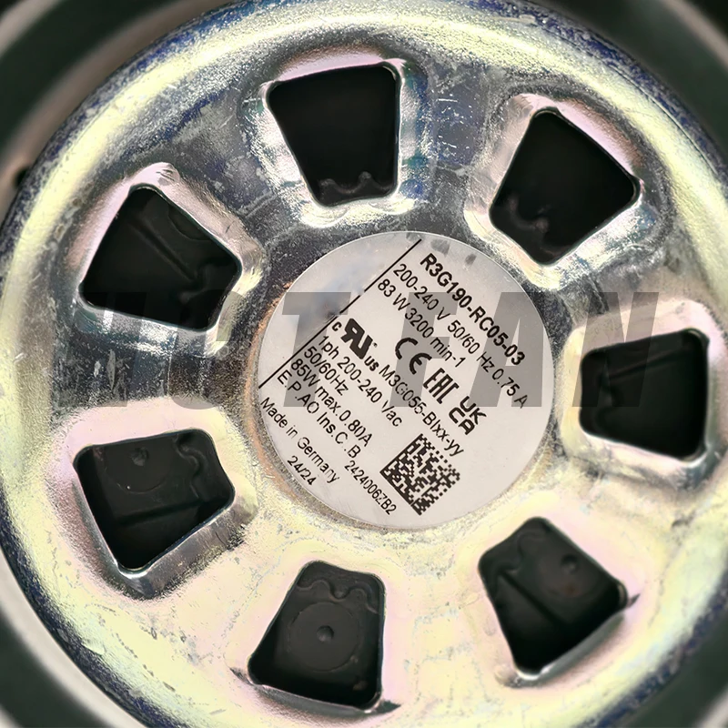 NEW Original 100% Working R3G190-RC05-03 200-240V 50/60Hz 0.75A 83W Centrifugal fan