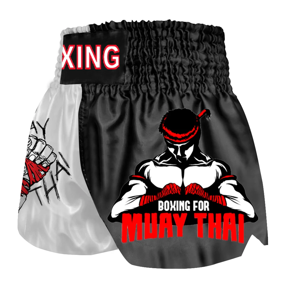 Muay Thai Shorts MMA Shorts Men Women Kids Kickboxing Pants Martial Arts Fight Wear Gym Fitness Combat Uniform