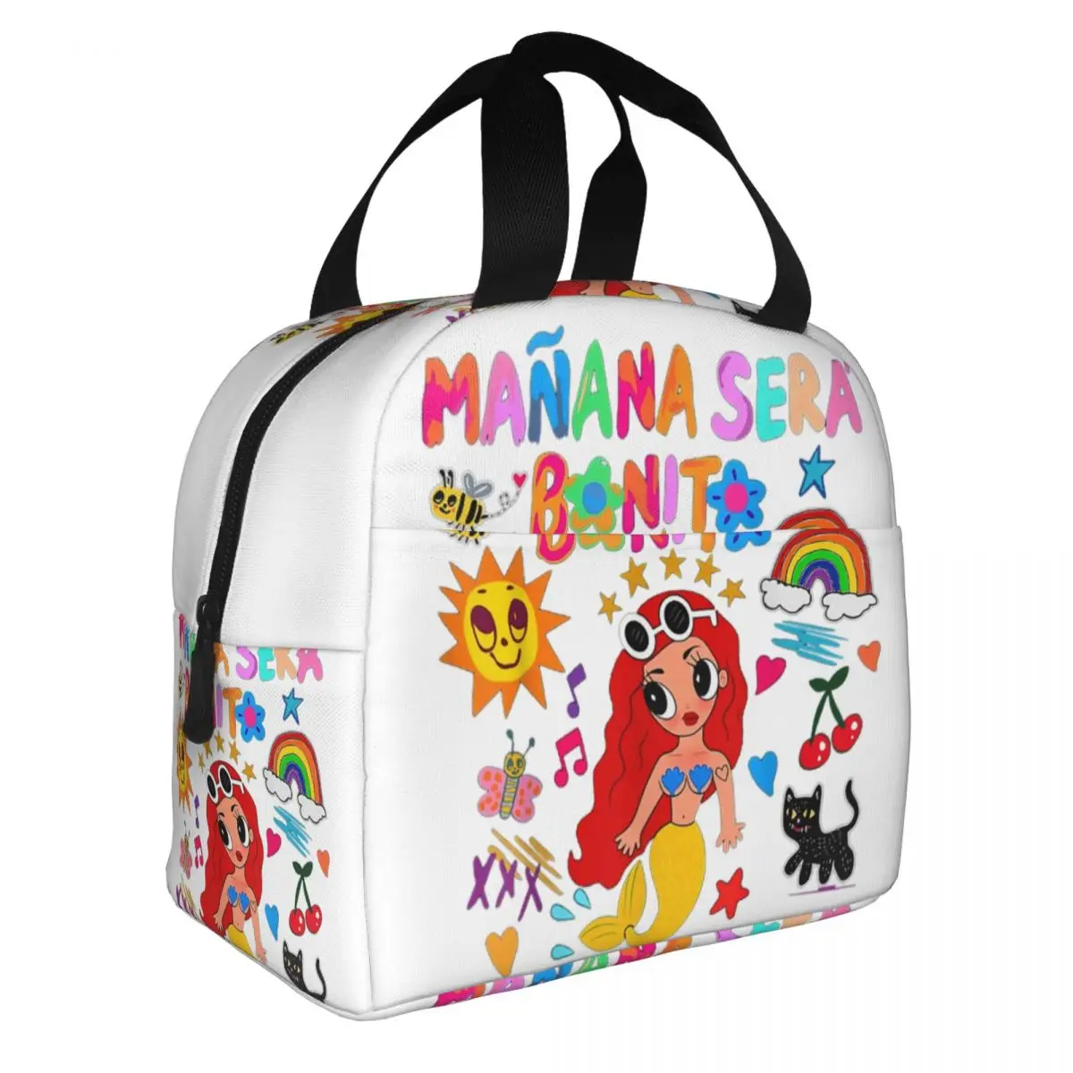 Custom Manana Sera Bonito Colombian Music Singer Karol G Thermal Insulated Lunch Bag Women Portable Lunch Container Food Box