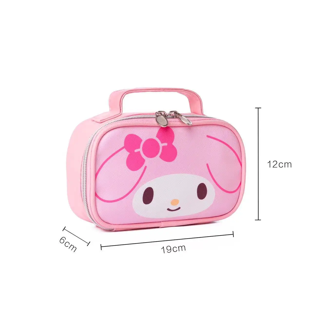 Cartoon Sanrio Hello Kitty custodia per matite in PU Kuromi My Melody Cinnamoroll borsa portatile per cancelleria per studenti di grande capacità