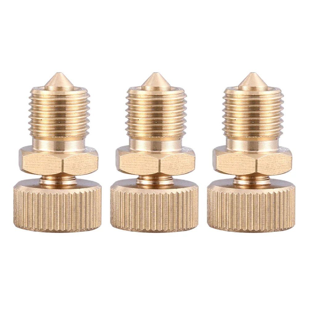 3 Pcs Screws High Pressure Pump Accessory Bleed Valve Bleeder Deflation Air Golden