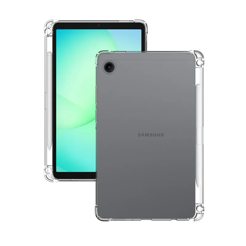 For Samsung Galaxy Tab A11 8.7 inch 2025 With Pen Slot case SM-X130 Airbag Clear Funda A11+(Plus) 11