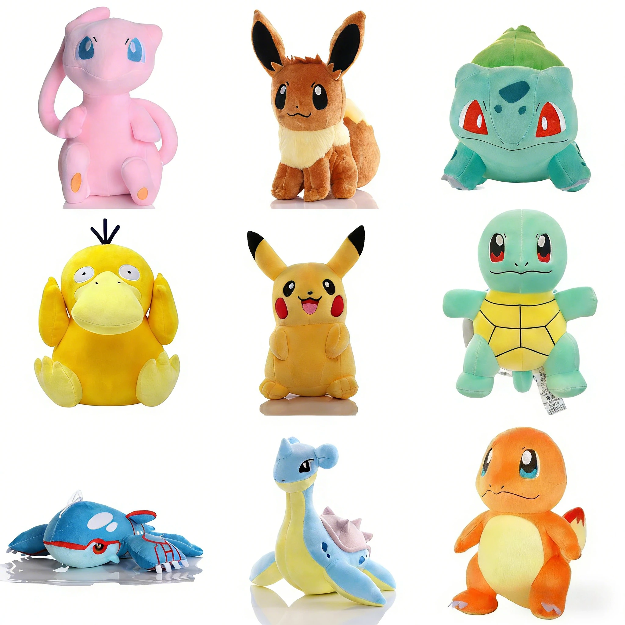 Juguetes de Peluche de Pokemon 2026, Kawaii Pikachu, Pichu, Charmander, Squirtle, Psyduck, Muñecos de Anime, Regalo de Cumpleaños y Navidad para Niños