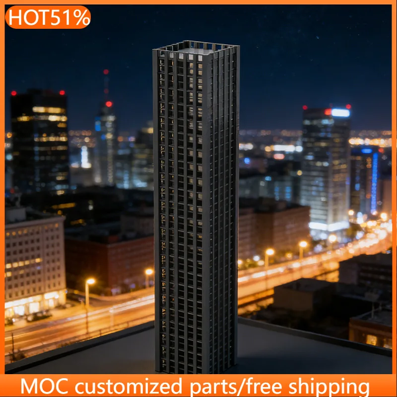 11876 PCS Urban Skyscraper MOC Customize Modular Building Block Technology Creative Design Simple Kids DIY Assembly Toy Gift