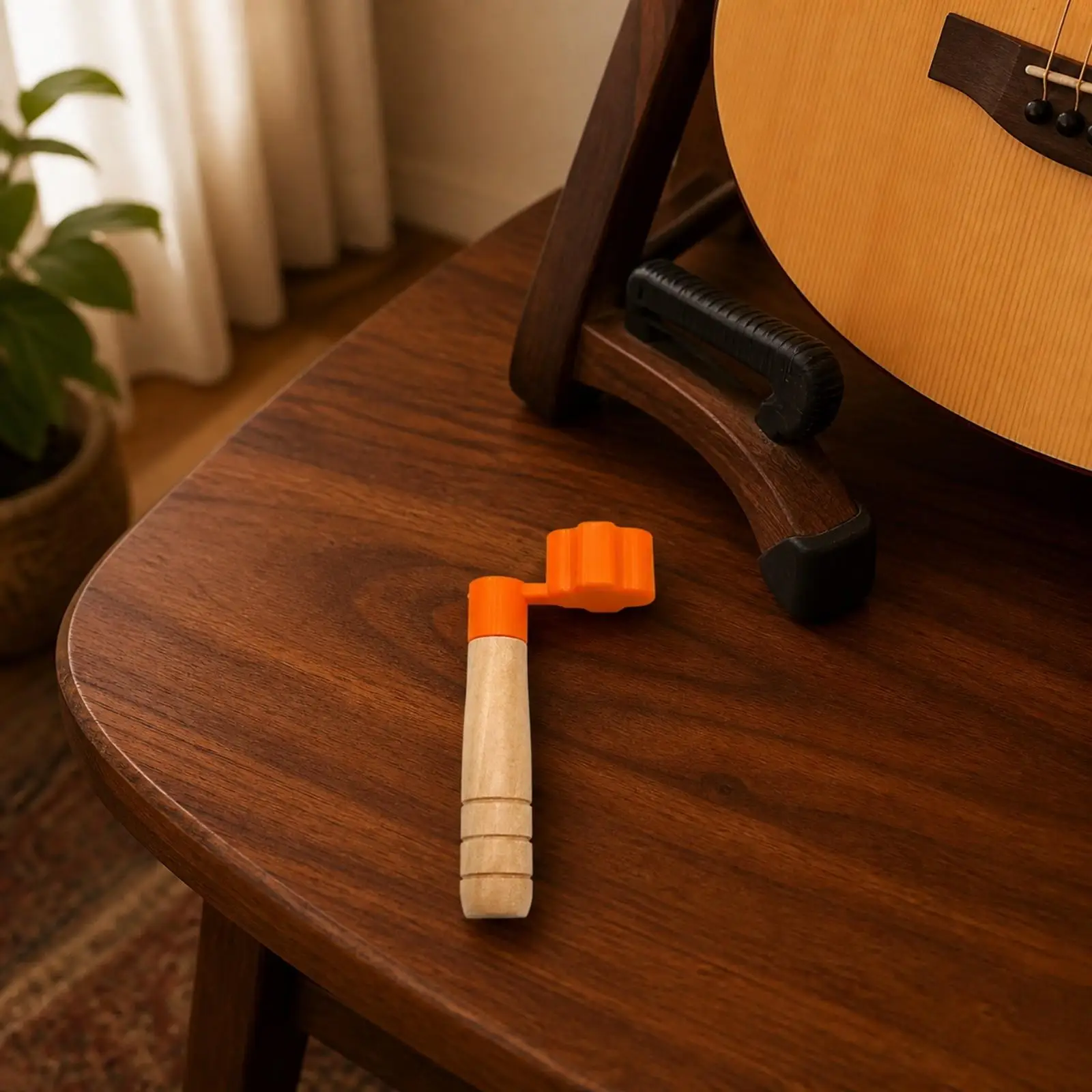 Wood Handle Guitar String Winder for Tuning Keys Manual Device for String Hopper Maker Machine Fits Electric Guitar Rope and