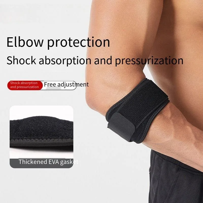 

Налокотник, нейлоновая эластичная регулируемая накладка из ЭВА для предотвращения столкновений, амортизирующая поддержка для бадминтона, спорта на открытом воздухе, фитнеса