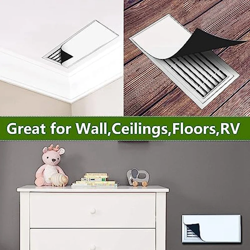 Magnetic Vent Cover Compatible For RV,Home Floor,Ceiling,Wall, Floor Air, Heating Vent Covers, Keep Your Vents Free From