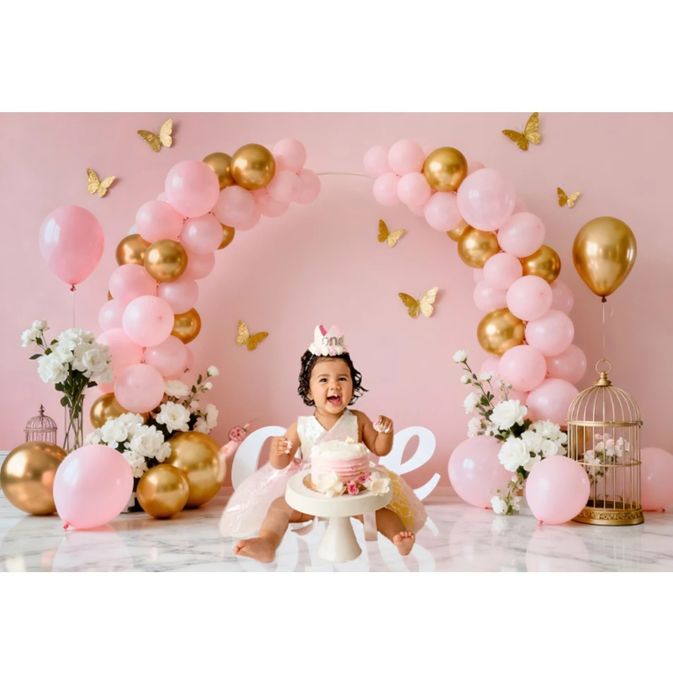 Newborn Baby 1st Birthday Backdrp for Photography Baby Shower Portrait Cake Smash Party Photo Background Photo Studio Props