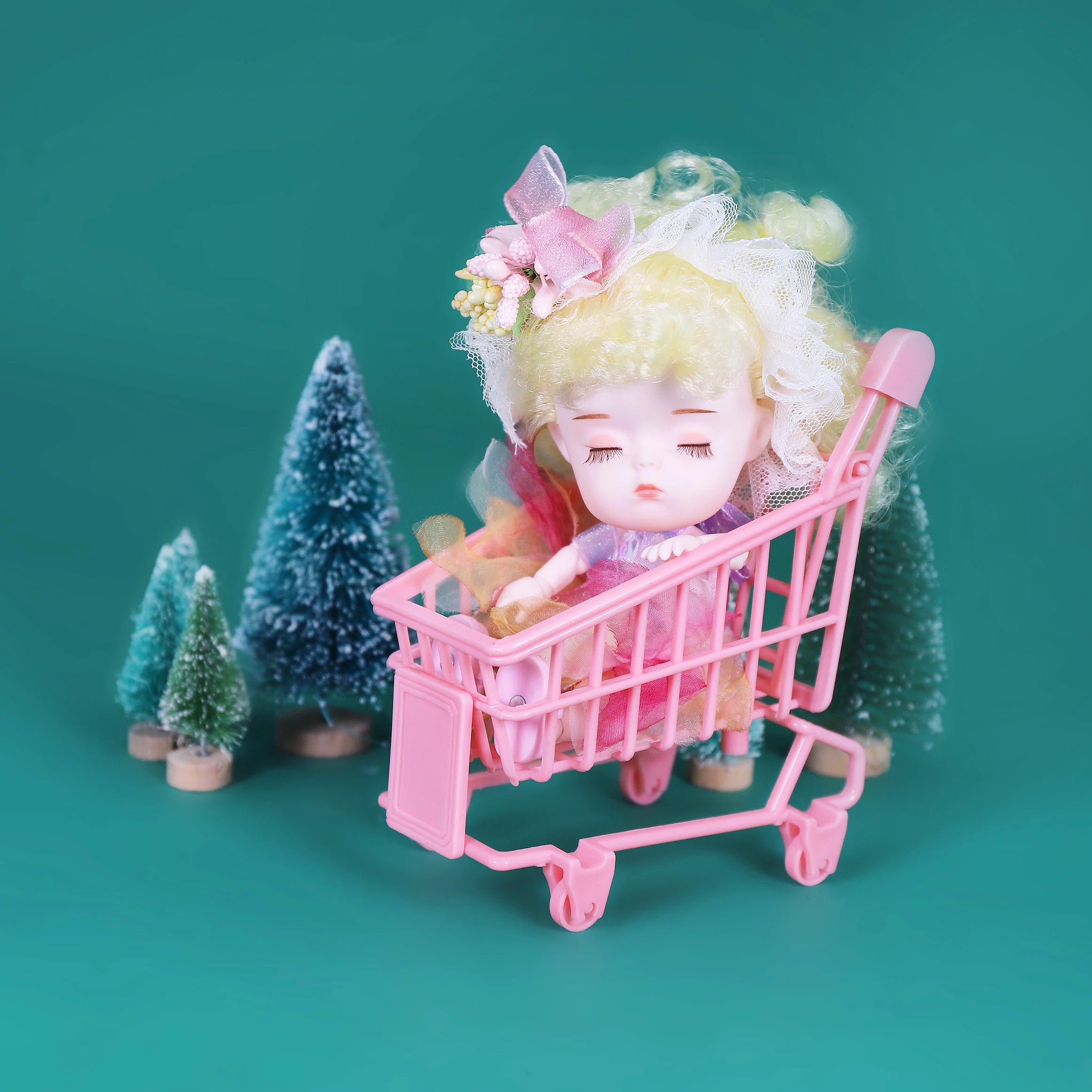 Mini Doll Dudu 26 Joint Doll BJD Children's Toy OB11 Children's Girl Gift 14cm Clearance