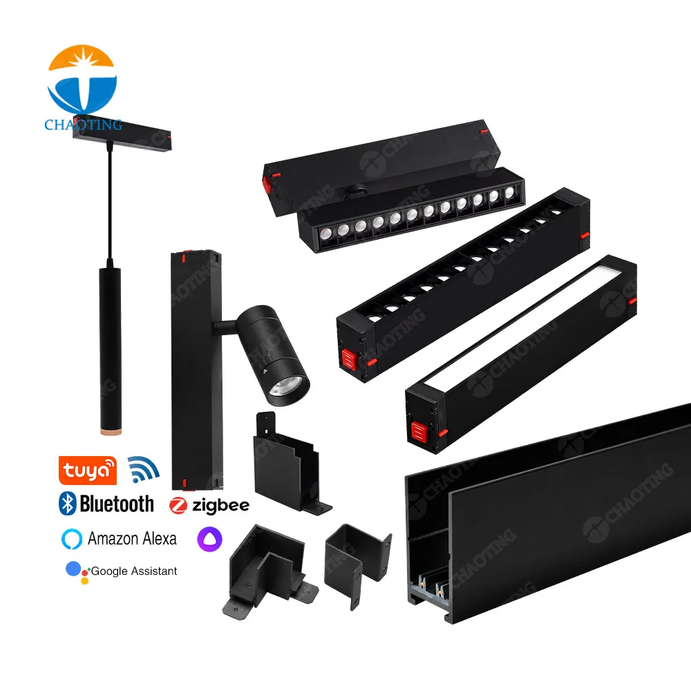 

Modern Ceiling Indoor Aluminum Lamp Linear Grill Recessed Surface Mounted Linear Grill Track light Pendent Light
