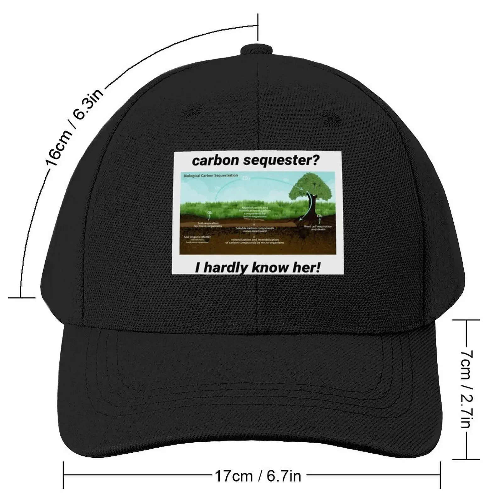 Carbon Sequester? I hardly know her Baseball Cap Luxury Brand Sunhat Golf Hat Man Luxury Man Hat Women's Beach Men's