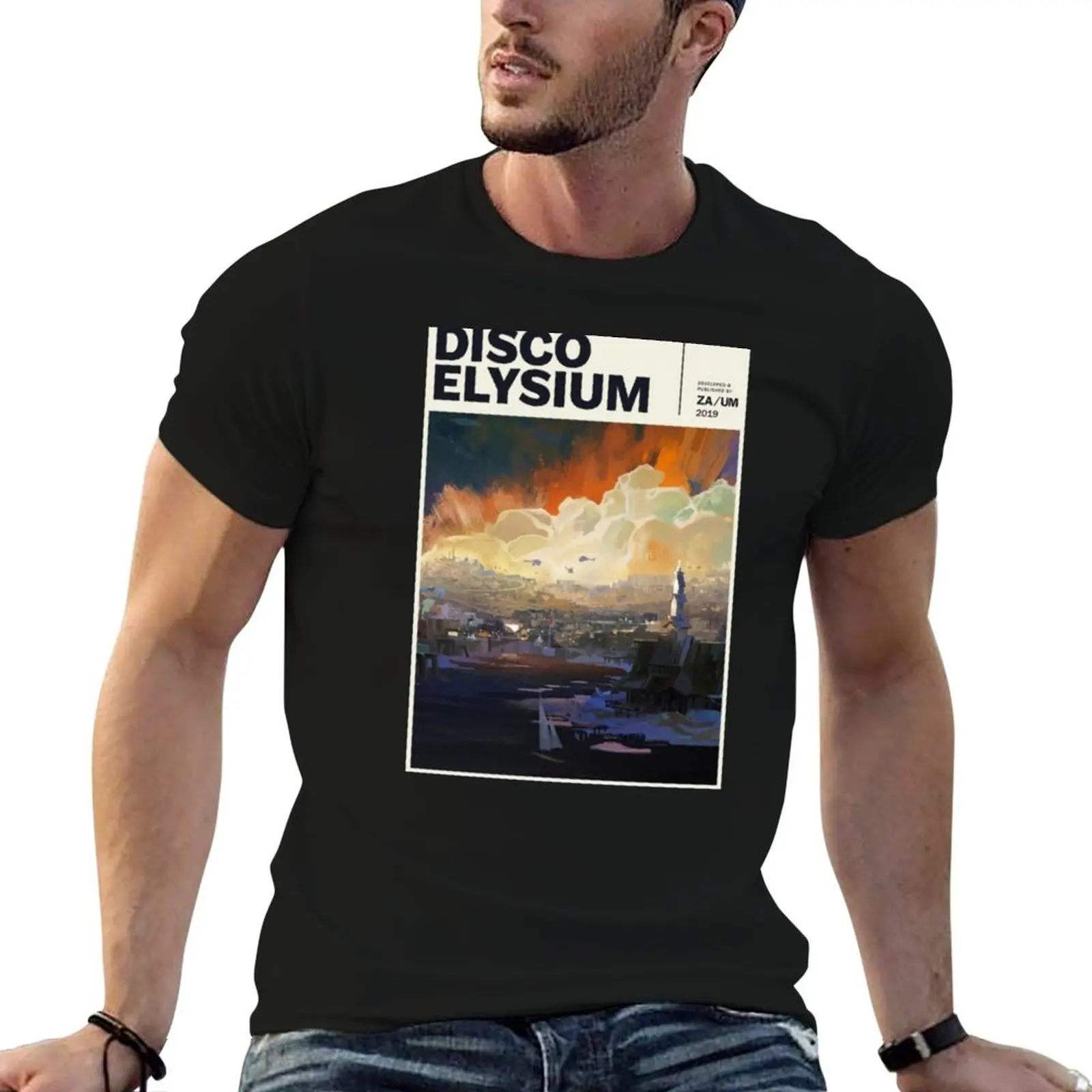 DISCO ELYSIUM T-Shirt Plus Size Solid Color T-Shirt