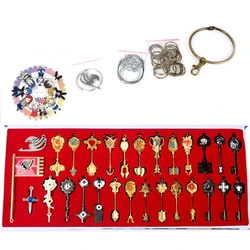 Anime Natsu Dragneel Lucy Heartfilia Erza Scarlet Celestial Spirit Magic Keychain Twelve Constellations Keyrings Pendants Figure