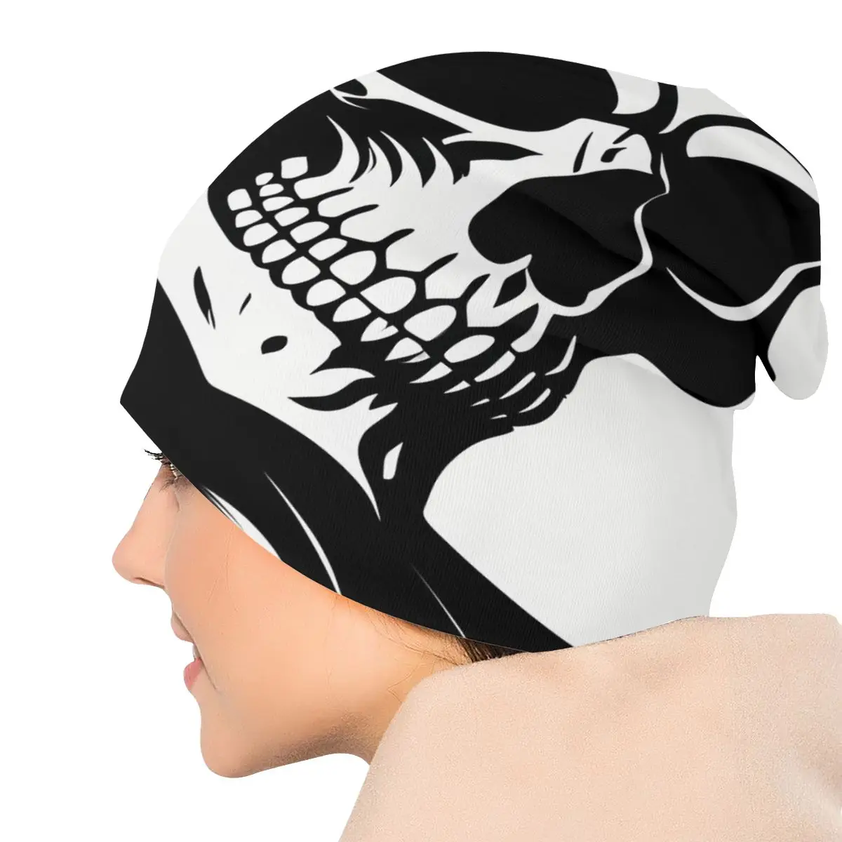 Шапка-бини с черепом