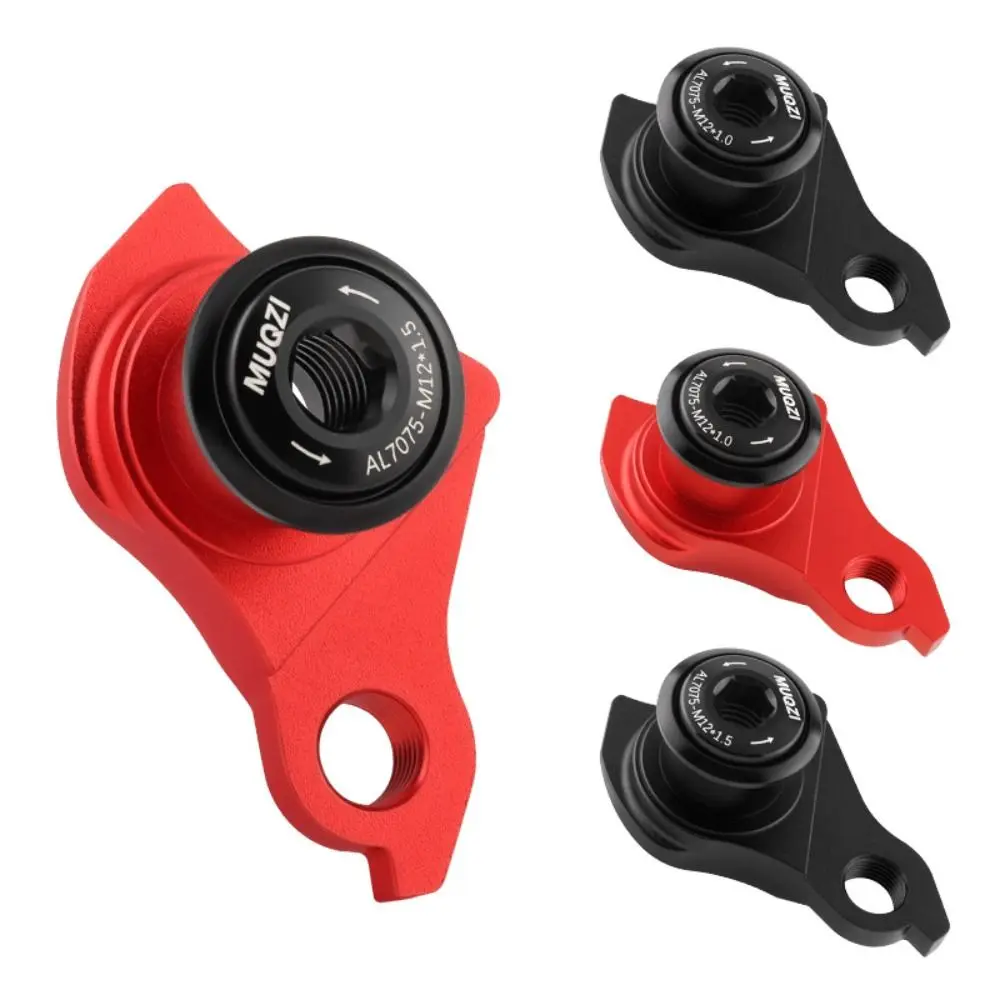 

Aluminum Alloy Rear Derailleur Tail Hook Black Red 1.0/1.5 Pitch Outside Hanger Extension Lightweight Rear Derailleur Hanger