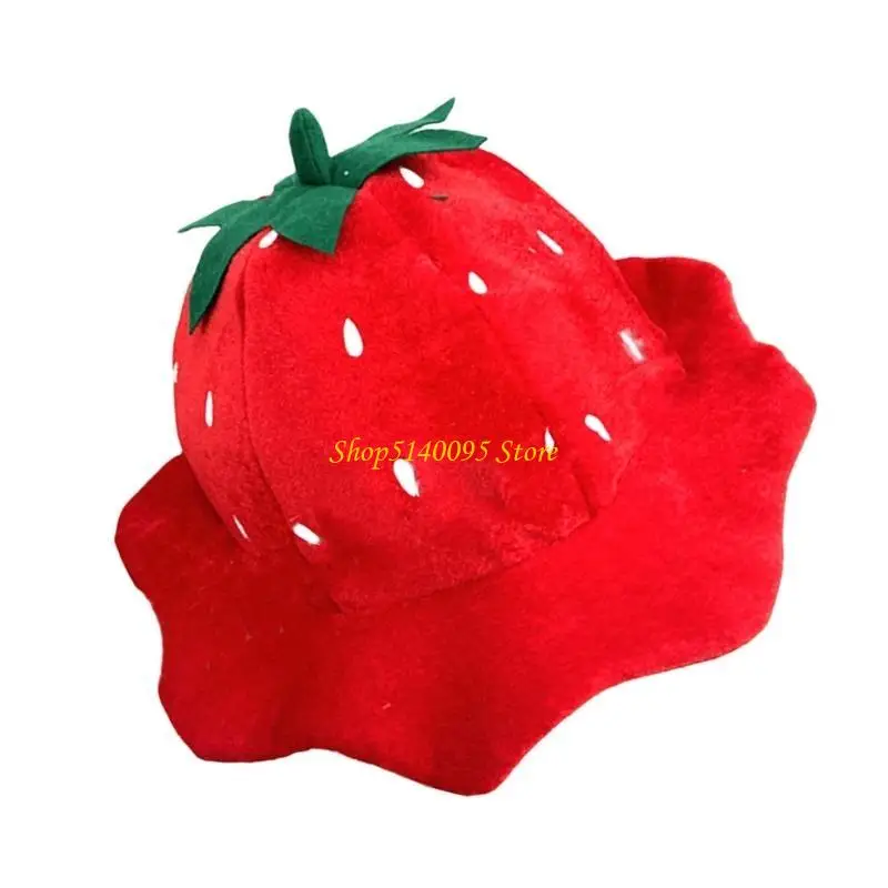 DXAE Halloween Fruit Strawberry Costume Plush Hat Cartoon Cartoon Cartoon for Kids