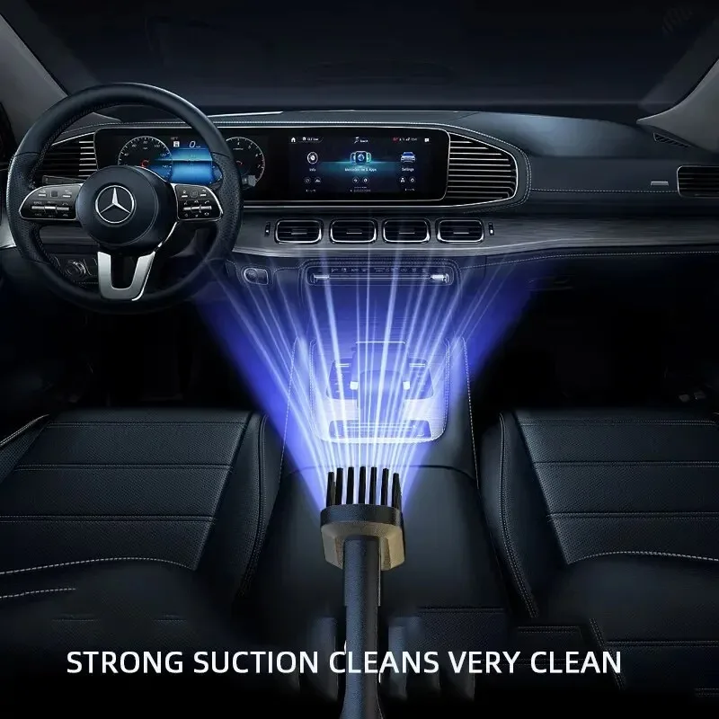 120W Portable Car Vacuum Cleaner USB Charging Handheld Cordless Vacuum Cleaner Powerful Suction for Auto/Home/Office/Pet Hair - Image 4