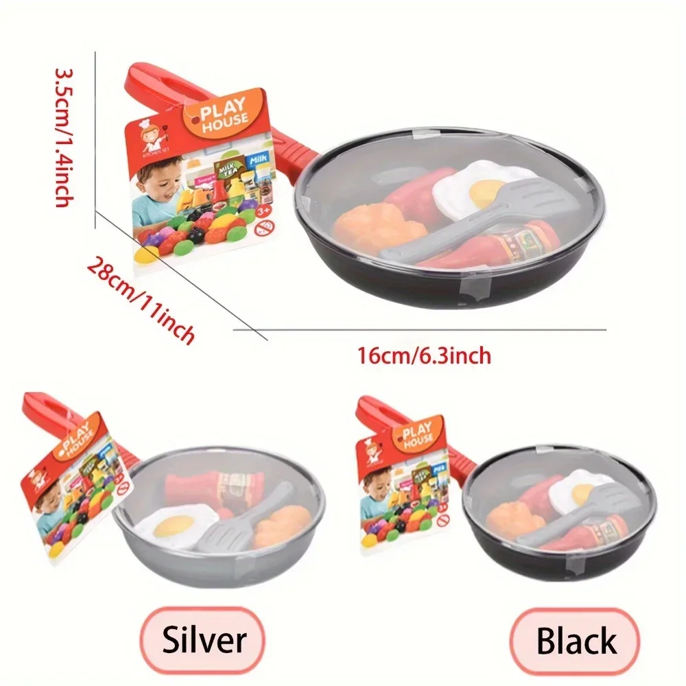 

Children Simulation Hot Dog Omelette Play Toy Set for Kids,Kitchen Pretend Play Food Frying Pan Vegetables Steak Bread Play Toys