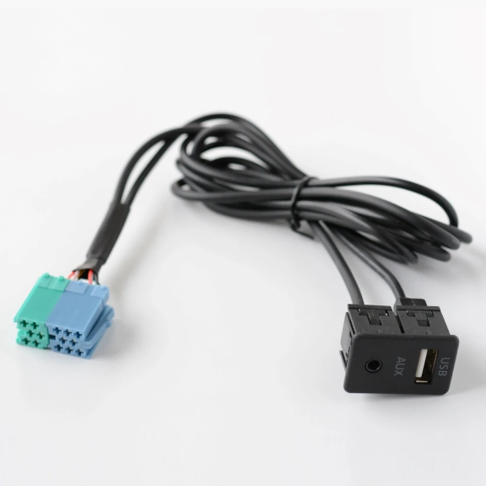 Radio Extension AUX USB Port Adapter Cable Wiring Assy for
