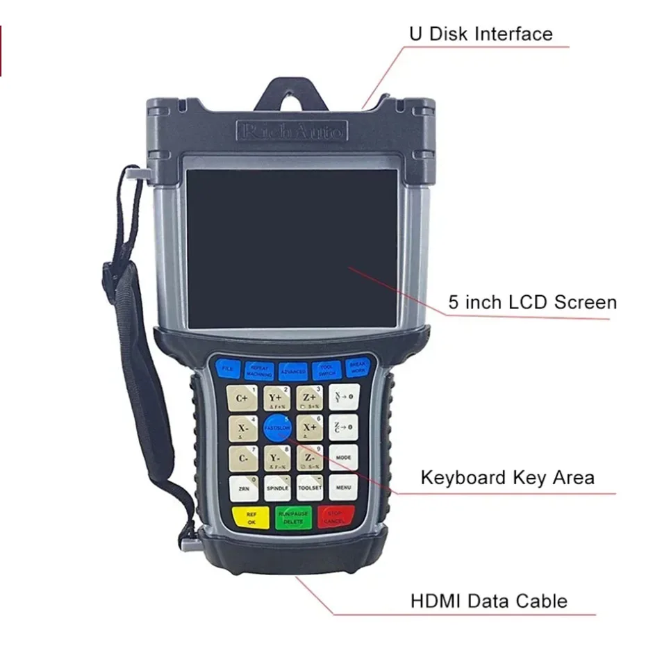 

RichAuto DSP B51 USB CNC offline motion controller for milling machine 3-axis system supporting standard G-code