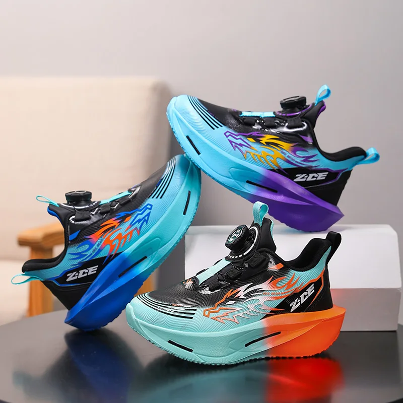 

Детские баскетбольные кроссовки, Нескользящие дышащие баскетбольные тактические ботинки, кроссовки на шнуровке для мальчиков и девочек, уличные кроссовки из искусственной кожи