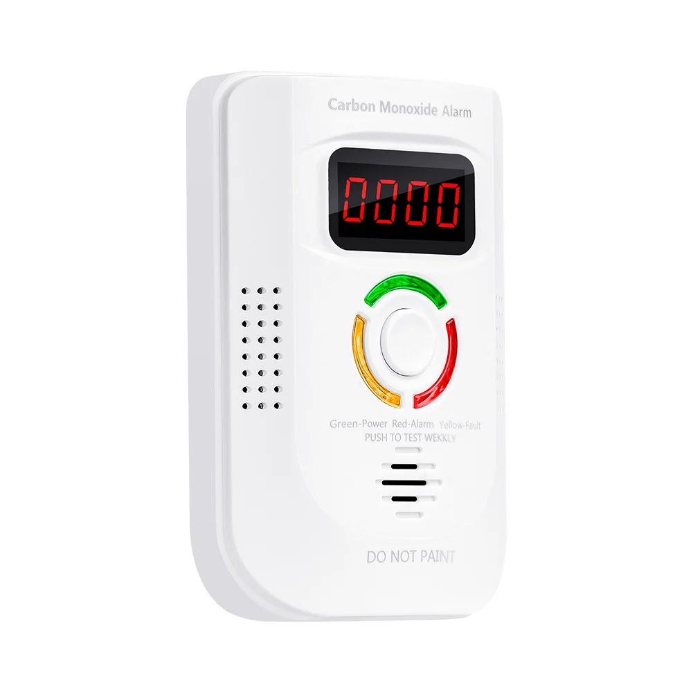 Plug-in detector de vazamento de gás combustível monitor som luz aviso sensor de vazamento detector de fumaça de gás combustível alarme de segurança em casa