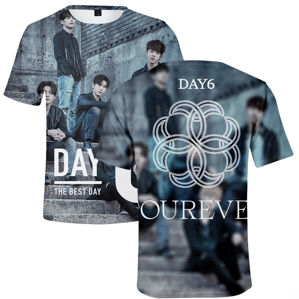 

DAY6 WORLD TOUR Merch 3D Print Oversized T Shirt Women Men Summer O-neck Short Sleeve Funny Tshirt Graphic Tees Streetwear