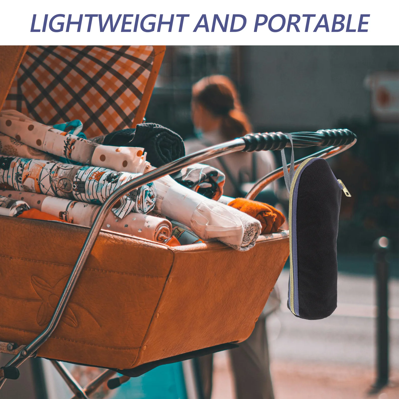 

Portable Milk Bottle Thermal Warmer Cooler Bag Lightweight Insulated Stroller Hanging Storage for Travel Outdoor
