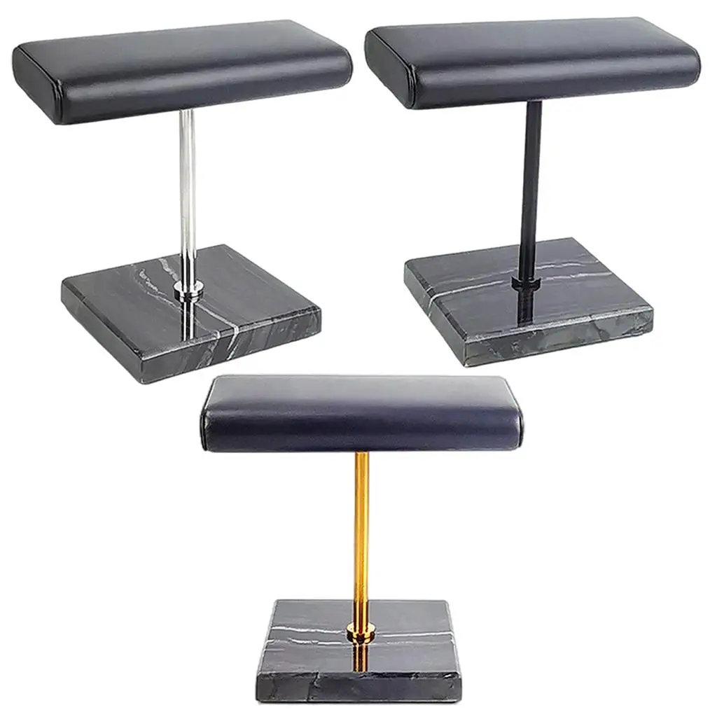 

Stable Marble & PU Leather Watch Holder Display Stand for Watch Placement Jewelry Stand Necklace Showcase