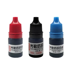 1PC 5ml Ink Textile Clothes Waterproof Ink Special Ink For Students Children Name Stamp Printing On Clothing Wash Not Fade