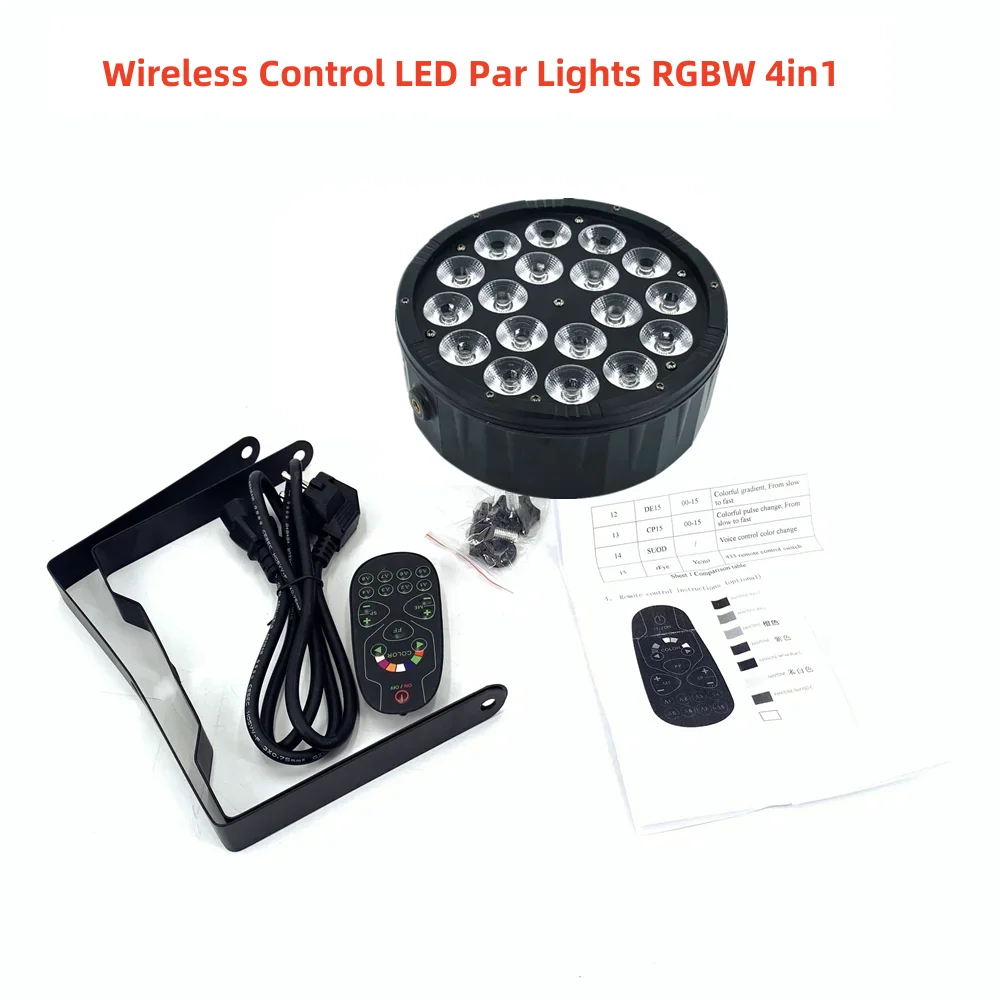 Drahtlose Steuerung LED Par 18 stücke RGBWA UV Licht/Disco Licht Dmx512 Waschen Bühne Professionelle Strobe Dj Ausrüstung