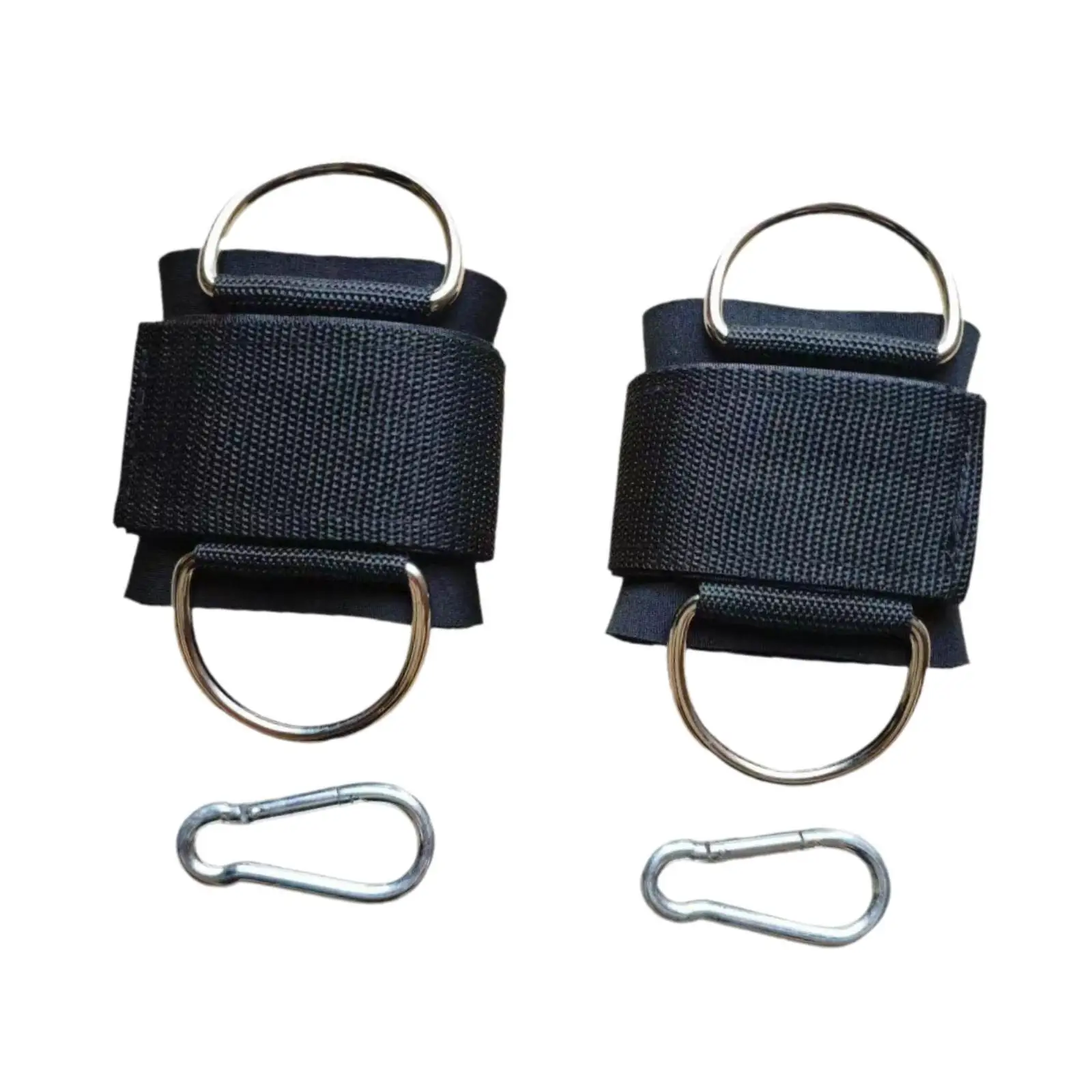 Adjustable Gym Ankle Cuffs with Buckles for Leg Extensions Hip Abductor Strength Training Pulley Attachment