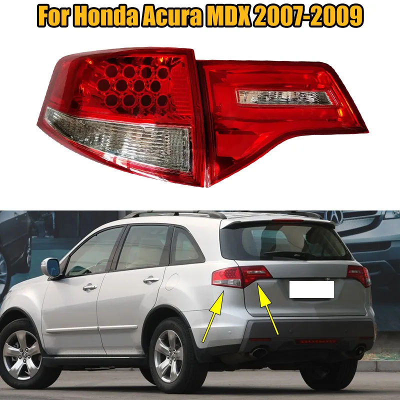 Rear Tail Light Assembly Tail Lamp Stop Brake Light Reverse Light For Honda Acura MDX 2007 2008 2009 Car Accessories