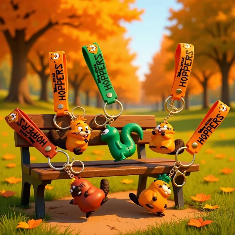 

Internet Celebrity's Popular Beaver Transformation Plan Doll Keychain Couple Backpack Boutique Small Gift Wholesale Toys Anime