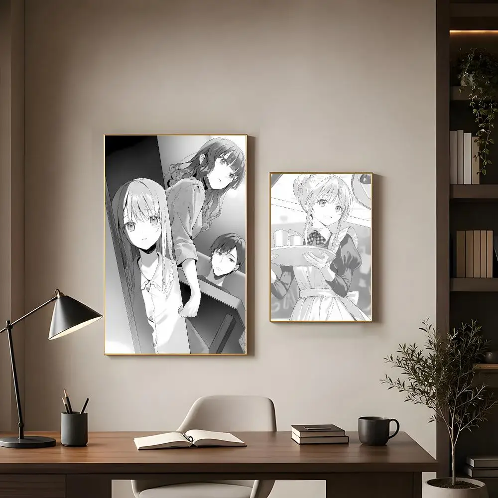 Romantic Anime T-the Angel Next Door Spoils Me Rotten Poster Modern Interior Wall Decor & Trendy Home Highlights