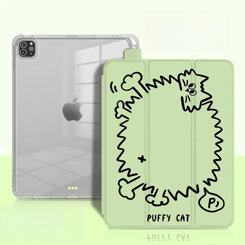 

Smart Case with Pen Holder for IPad 10.2 Case 7/8/9th Generation 10.9 Air6 5 4 IPad Mini6 for Samsung Tab S7 S8 S9 11 Plus Cute