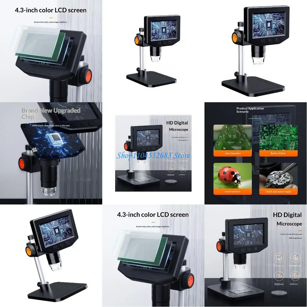

Y6GD Digital Microscope 1000X High Resolution Imaging for Clear View of Solder Joints Component Defects