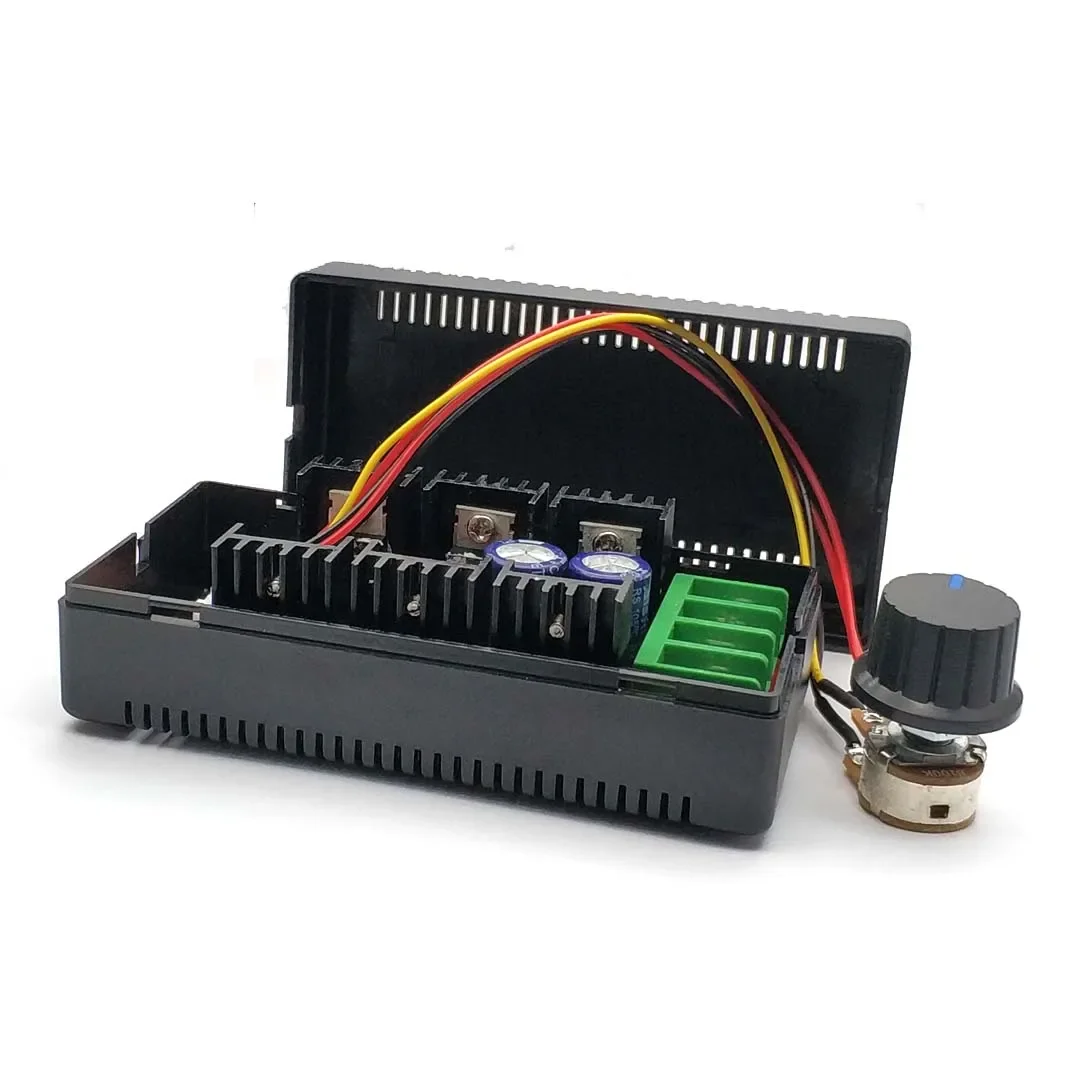 DC 12V 24V 2000W 40A DC Motor Speed Controller 9-50V PWM HHO RC พัดลมควบคุมความเร็วปรับ Power Control สวิทช์กรณี