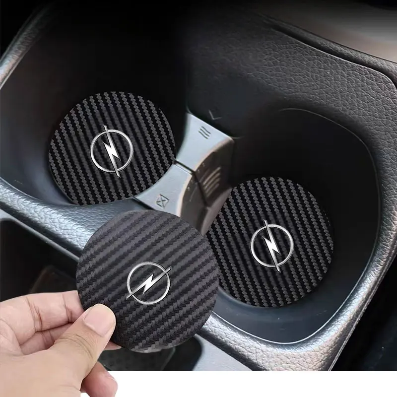 Car Cup Holder Coaster Anti-Slip Mat Car Water Cup Pad Rescue Tool For Opel Adam Ampera Corsa Insignia Karl Rocks-e Crossland