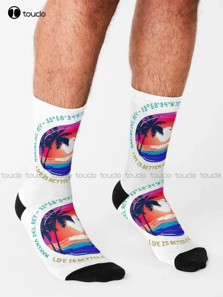 Lover Gifts Music Lana Del Rey Composer Gift For Birthday Socks Womens Running Socks 360° Digital Print Custom Gift Streetwear