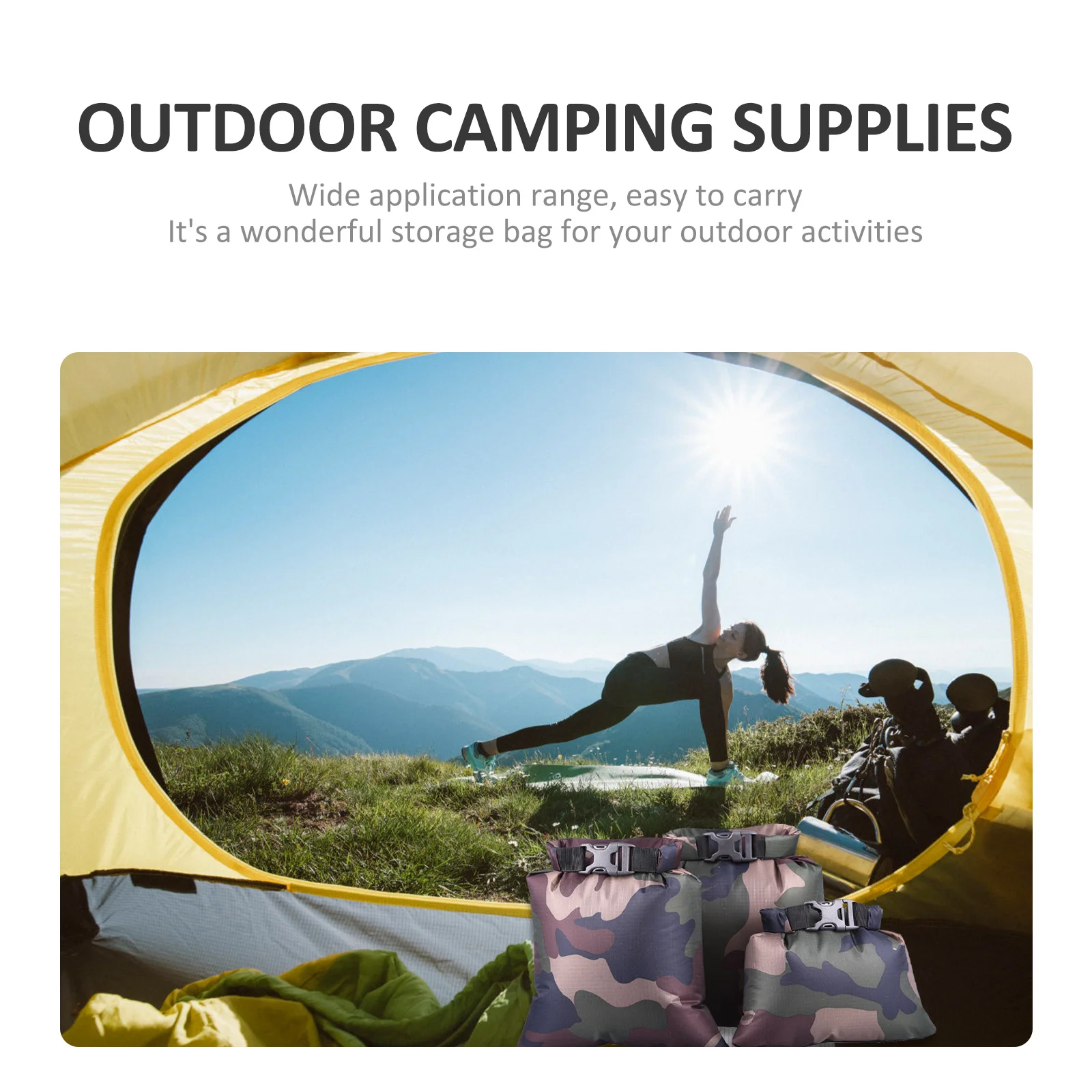 3 قطعة أكياس مقاومة للماء المحمولة أكياس التخزين الجافة طوي متعددة الأغراض التخييم في الهواء الطلق التجديف تجمع معدات الظهر